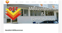 Desktop Screenshot of get-medizintechnik.de